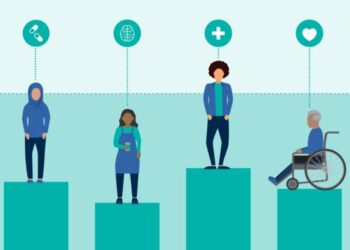 Health care inequality illustration