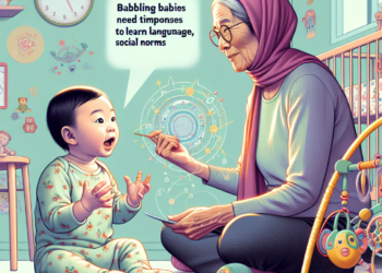 Babbling babies need timely responses to learn language, social norms