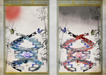 Double-helical mononmetallofoldamers with inverse helicity