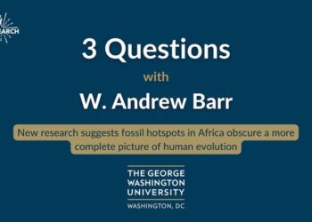 3Qs with GW's Andrew Barr: New research finds fossil hotspots in Africa obscure a more complete picture of human evolution