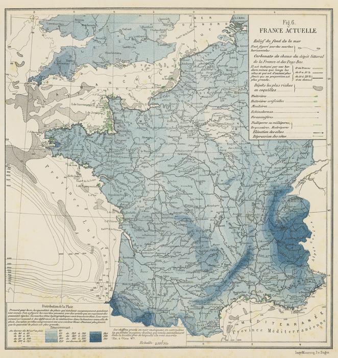 1871 map of rich shell beds