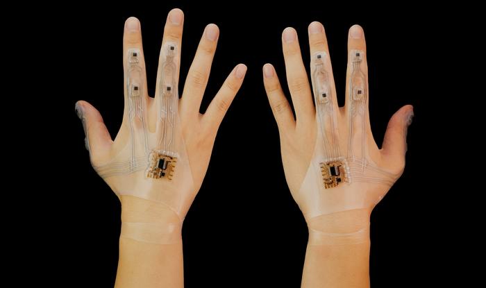 Developed stretchable hybrid hand motion capture