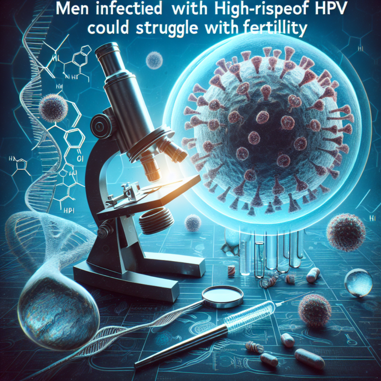 Men infected with high-risk types of HPV could struggle with fertility