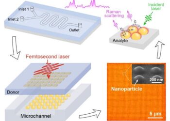 Implanting nanoparticles into flexible substrate for Raman spectroscopy detection