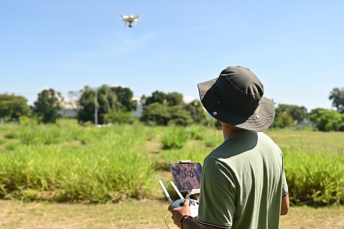 Drones deployed in the field