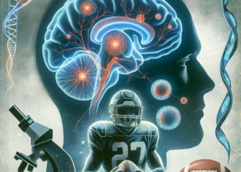 Repetitive head impacts and perivascular space volume in former football players