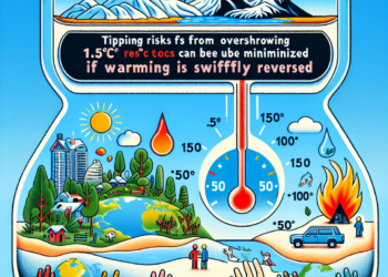 Tipping risks from overshooting 1.5°C can be minimized if warming is swiftly reversed