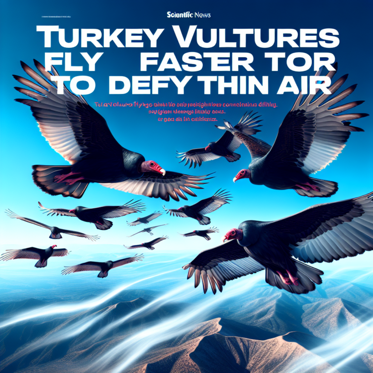 Turkey vultures fly faster to defy thin air