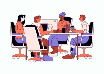 People at a meeting