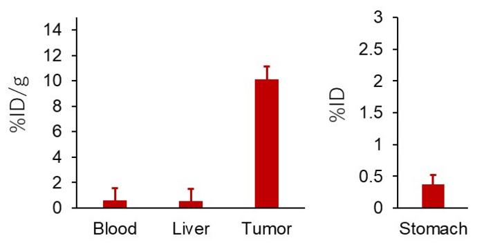 In vivo experimental results for a novel compound for targeted alpha therapy