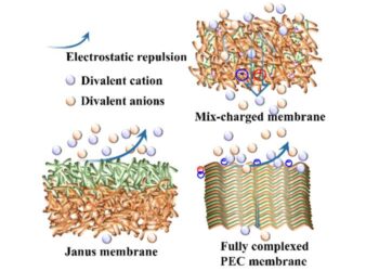 Enhancing the transport of divalent ions in a mix-charged membrane with a horizontal charge distribution