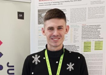 Artūras Torkelis, a PhD student at Kaunas University of Technology (KTU)