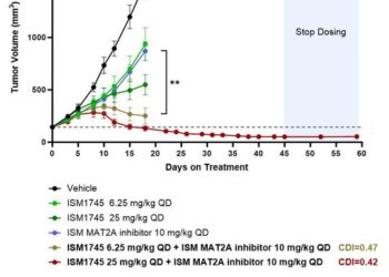According to the preclinical data, ISM1745 demonstrated robust in vivo efficacy at a low dosage in multiple animal models, with promising potency as monotherapy and broad potential in combination with chemotherapies, targeted agents, and immunotherapies.