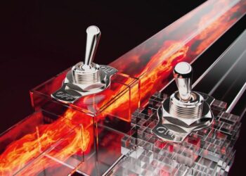 An artistic representation of a thermal switch