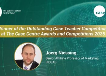 INSEAD Professor Joerg Niessing wins Outstanding Case Teacher Competition 2025