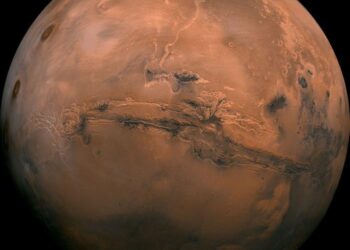 Mosaic image of Mars