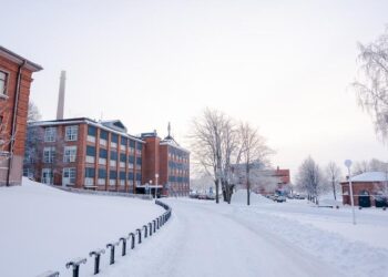 University of Vaasa campus in the winter