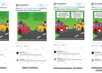Cartoons and tweets used in the experiments