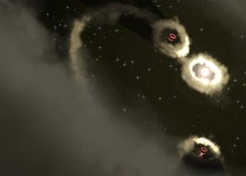 Artist’s impression of the PDS 70 planetary system