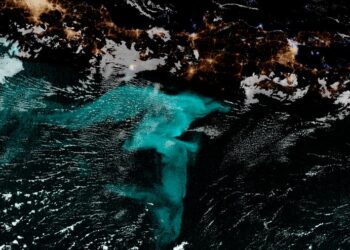 Satellite of milky sea