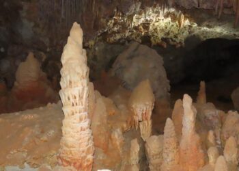 A lime stone cave in Saudi Arabia