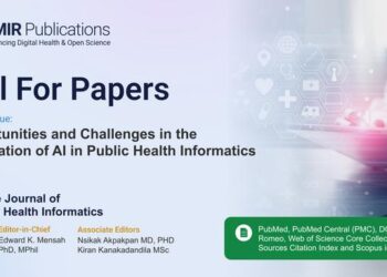 The Online Journal of Public Health Informatics Invites Submissions on Opportunities and Challenges in the Applications of AI In Public Health Informatics