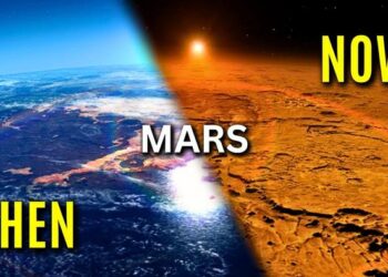 Martian environmental contrast.