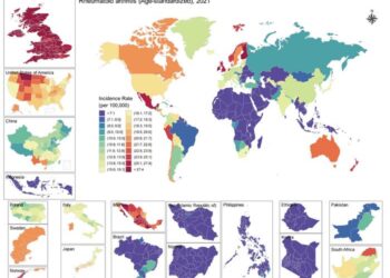 AI-Powered Study Shows Surge in Global Rheumatoid Arthritis Since 1980, Revealing Local Hotspots
