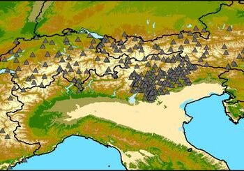 localisation of the 300 mountain weather stations