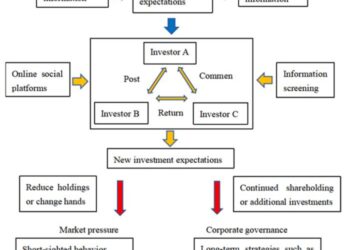 An illustration of theoretical mechanisms linking retail investors’ behavior to corporate strategy