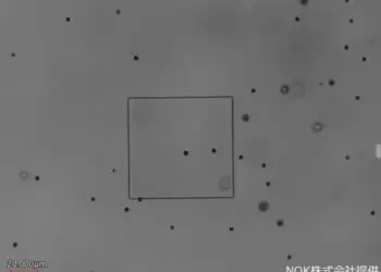 Video of beads passing through a pore