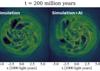 Simulated galaxy evolution with and without AI