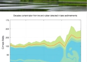 Decades Long Contamination from Tire and Rubber Chemicals Detected in Lake Sediments