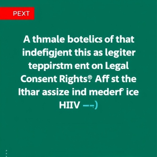 Adolescents’ Understanding of Legal Consent Rights Associated with Increased STI/HIV Testing — Policy