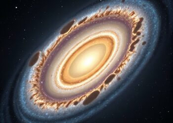 Massive Slow-Rotating Galaxy Discovered in Early Universe — Space