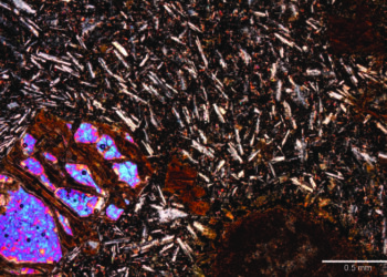 Basalt Under Polarized Light