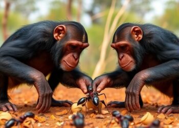 Scientists Uncover How Savanna Chimpanzees Hunt and Feed on Army Ants — Biology
