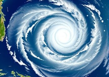 Symmetrical Tropical Cyclone Activity in Western Pacific — Earth Science