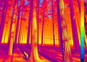 Thermal Imaging Reveals Early Forest Drought Stress — Earth Science