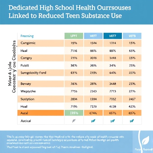 Dedicated High School Health Courses Linked to Reduced Teen Substance Use