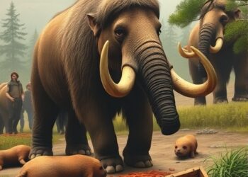 Early Americans mainly ate mammoths and other large mammals
