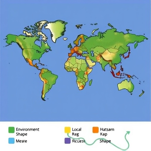 Environment Shape Influences Route Learning and Cognitive Map Formation