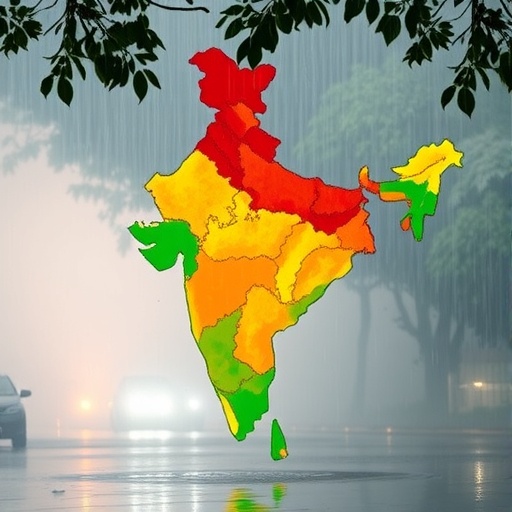 India’s monsoon rainfall varies with cleaner air in different regions