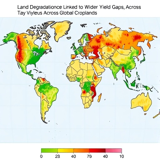 Land Degradation Linked to Wider Crop Yield Gaps Across Global Croplands