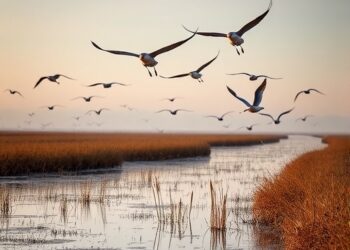 Migrating birds create seasonal greenhouse gas hotspots in restored wetlands