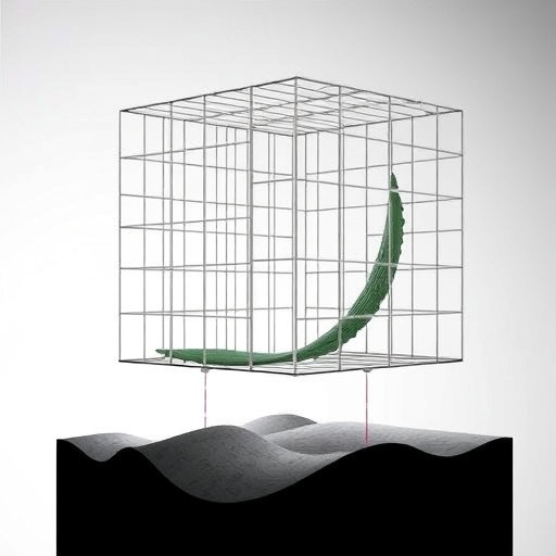 Nonlinear Dynamics of Cube Net Cage in Jacket Foundation at Different Depths