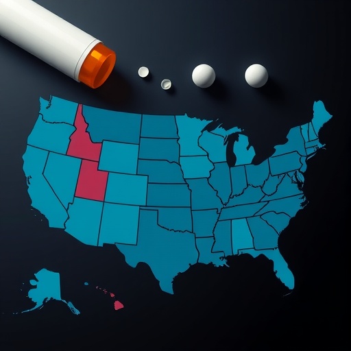Opioid treatment uptake shows stark geographic divides across the US.