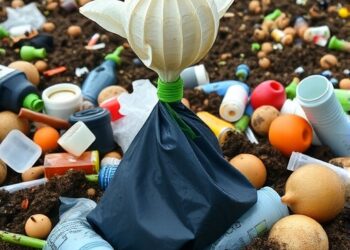 Recycling US food waste cuts climate and nutrient pollution, but risks soil plastic buildup