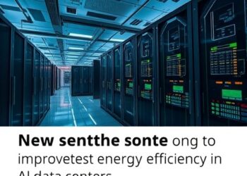 Return exactly one rewritten English science news headline for the original title below. Maximum 12 words. Output plain text only. Do not use HTML, Markdown, quotes, labels, explanations, bullets, numbering, or multiple options. Original title: New technology could improve energy efficiency in AI data centers