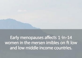 Return exactly one rewritten English science news headline for the original title below. Maximum 12 words. Output plain text only. Do not use HTML, Markdown, quotes, labels, explanations, bullets, numbering, or multiple options. Original title: Early menopause affects 1 in 14 women in low and middle income countries